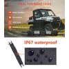 SKUNTUGUANG UTV Roll Cage Organizer, Cargo Rear Storage Bag for
