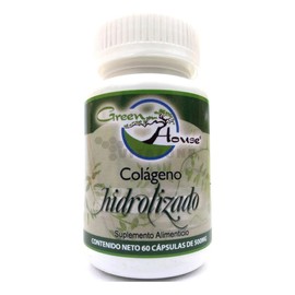 Colágeno Hidrolizado 60 Caps De 500 Mg Green House. Sabor Sin Sabor