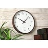 KATOMOKU plywood wall clock brown sweep (continuous second hand) km-35L