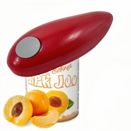 Cooks Professional Electric Can Opener,Automatic Can Openers for Seniors, Arthritic Patients A Great Kitchen Gadget,Hands Free Operation Can Openers,One Touch Design (Red)
