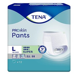 TENA TENA Pants Super | Size Large | 7 Drops | Case Saver | Incontinence Pants | 1 Pack of 12