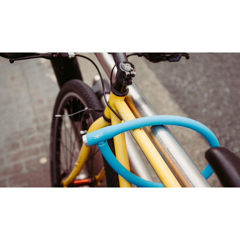 ULAC(ユーラック) BERLIN シリコンカバー自転車用ロック LITE BLUE 21mm×70cm ブルー UL-ST3-03