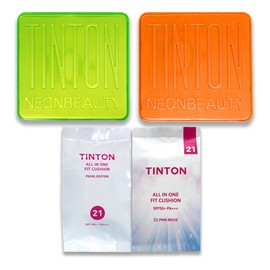 Tintone Neon Cover Cushion 1 main product + 1 refill No. 21 set / 틴톤 네온 커버 쿠션 본품 1개+리필 1개 21호 세트
