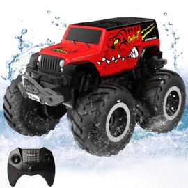 RC Amphibious, Waterproof, Off-Road, Children, Boys, Toys, 4wd, RC Car, For Children, 360° Rotation, Water Play, 2.4 GHz, Christmas, Boys, Gift, Elementary School Students, Middle School Students,