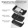 T-carbon Real Carbon Fiber Key Fob Protector Compatible with Land