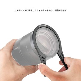 Pack of 3 JJC Filter Wrench, Filter Loose, 1.4 - 2.0 inches (37 - 52 mm), 2.2 - 2.8 inches (55 - 72 mm), 3.0 - 3.7 inches (77 - 95 mm), Thread CPL UV ND Filter, Compatible with Lens Cloth