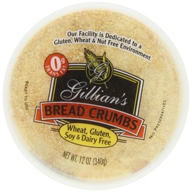 Gillian Bread Crumbs Wheat Free Gluten Free Dairy Free, 12-ounces (Pack of4)