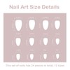 Press On Nails Almond Long, Almond Fake Nails Long Lasting,