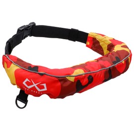 JES-BASARO B-Life-Jacf-MN/AT Automatic Inflatable Life Jacket, Life-saving Device, Compatible with Both Automatic/Manual Models, 2-Way Model, Waist Fit, 3D Cutting Design, Fishing, Adults, Kids,