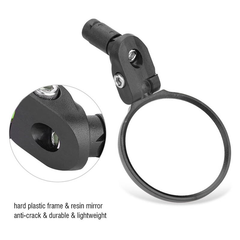 Bicycle Handlebar Review Rear Back View 180 Rotation Mirror for