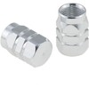 Tapon Pivote Valvula Cubre Llanta Aluminio Auto Moto 4 pieza