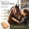 Horse Shedding Tool for Coat Care – Wooden-Handle Grooming Blade