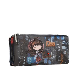 Anekke - Pencil case for women - Pencil case with three compartments in large size - Contemporary zipper - Accessories for women - Dimensions 20 x 10 x 5 cm, colourful, Colourful, Contemporary