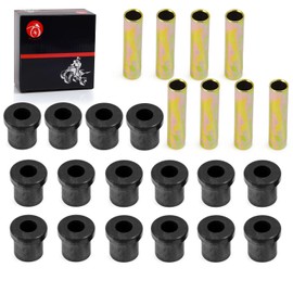 Front Leaf Spring Bushing & Rear Leaf Spring Bushing & Sleeves Kits Compatible with Club Car DS Golf Cart 1981-Up EZGO TXT/Medalist 1994-up