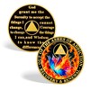 CHURYUML 6 Year Butterfly Flames Sobriety Coin Six Year Sober