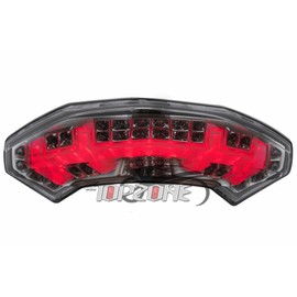 TOPZONE LED Brake Taillight Integrated Turn Signal For Ducati 2010-2011-2012-2013-2014 Multistrada 1200(Smoke Color)