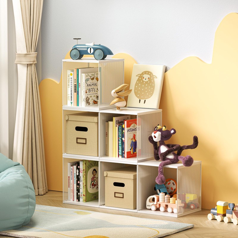 Dmevkic 2 Cube Organizer Bookshelves DIY Variable Stackable Cube Storage