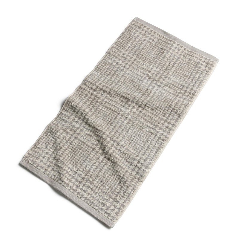 Möve Brooklyn Glencheck, Hand Towel 50 x 100 cm Nature/Cashmere