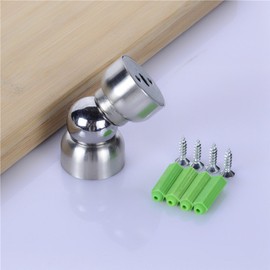 Mini Powerful Magnetic Doorstop,Cucumis 2 Pcs Stainless Steel Door Magnetic Door Stopper Heavy Duty Magnetism Door Holder for Bedroom Bathroom Kitchen Home Office