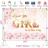 Large 7 x 5ft Girl Baby Shower Backdrop Banner -