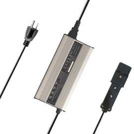 Abakoo 48V 6A Battery Charger for Yamaha Golf Cart G19 G22, with 2 Pin Plug, 48 Volt 6 Amp