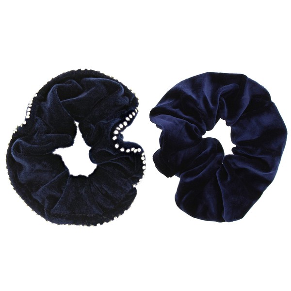 Zac's Alter Ego Set of 2 Velvet Fashion Scrunchies -