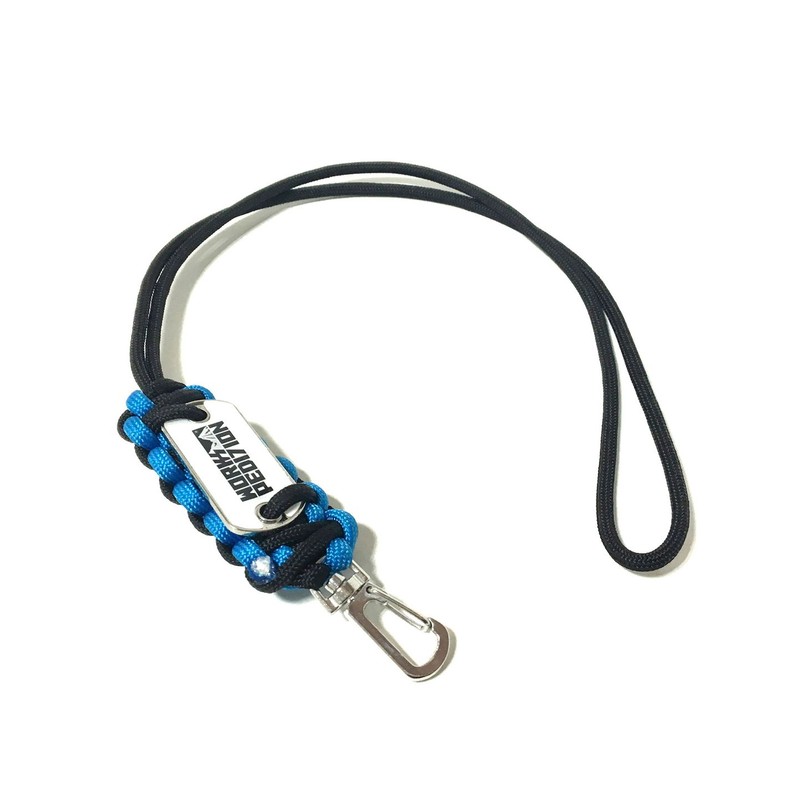 Workspedition Works Expedition Paracord Survival Pendant Blue Black Orange Line