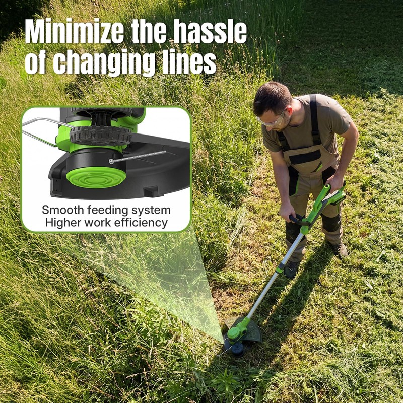 YWTESCH 0.065" Single Line Trimmer String Spool Fit for Greenworks