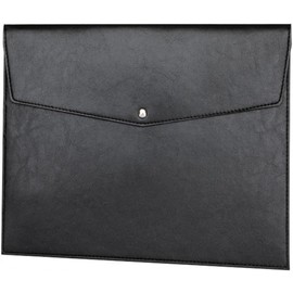 Carpeta Organizadora De Documentos Tipo sobre De Piel Sintética, Multicolor, Juego De 2, 230 X 319 Mm, Elegante Solución De Almacenamiento para La Oficina Y La Escuela. Black 230x319mm