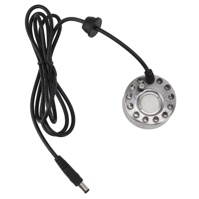 Color 12 LED Mist Maker Fogger Water Fountain Pond Fog