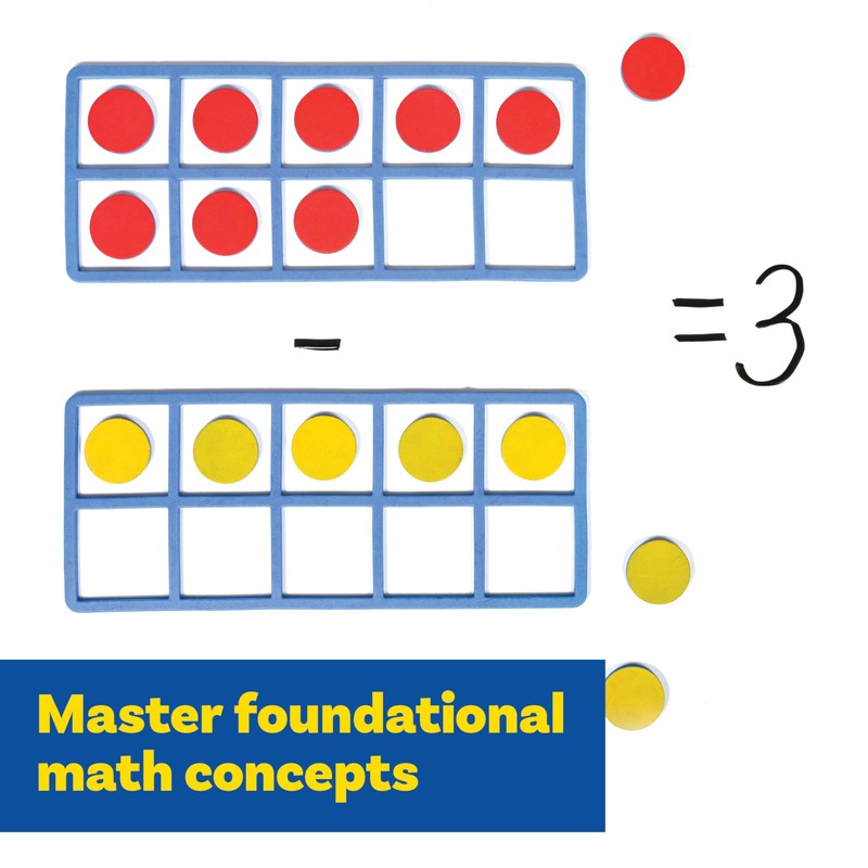 LEARNING ADVANTAGE Giant Magnetic Foam Ten Frames | Early Math