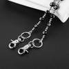 HZMAN Pant Chains for Women Biker Billiard No.8 Ball Beaded
