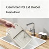 Gzummer Spoon Rest with Lid Holder, Heat-Resistant Pot Lid Rest,
