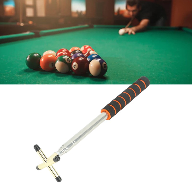 Billiard Cue and Bridge Set Stainless Steel Anti Slip Sponge