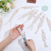 ACRNIGHEET 10PCS DIY Macrame Wristlet Keychain Kit for Adults Beginners