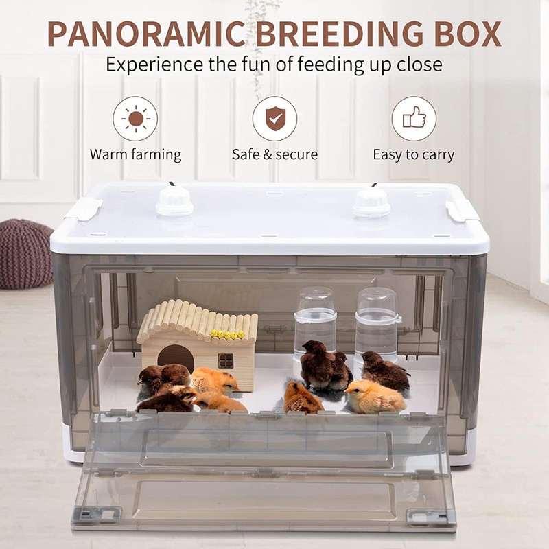 HKDQ Chick Brooder,Brooder Box for Chicks,Brooder Heater Warms up to