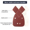 40Pcs Triangle Mouse Detail Sander Sandpaper Sanding Paper with 2