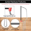 Professional Small Hacksaw with Blade, Handheld Hacksaw, 6"(150mm) Small Hacksaw,