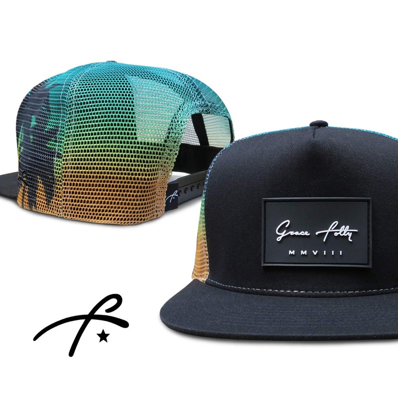 Grace Folly Trucker Hat for Men & Women. Snapback Mesh
