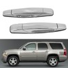 2pcs Exterior Chrome Door Handle ABS Plastic Automotive Outside Door