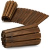 Coperat 6FT Wooden Garden Pathway,Outdoor Roll Out Decorative Curved Walkway,Weather-Resistant