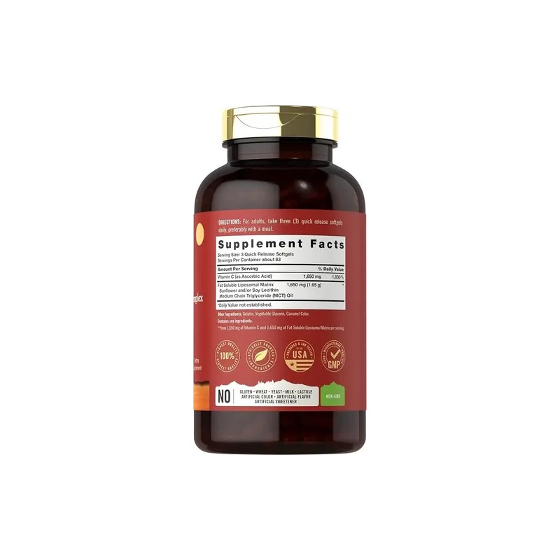 Tahoe Nutritionals Vitaminas Complejo Vitamina Liposomal 3300mg 250 Cápsulas Blandas