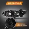 Headlight Assembly for Toyota Camry 2015-2017 Black Housing Amber Reflector