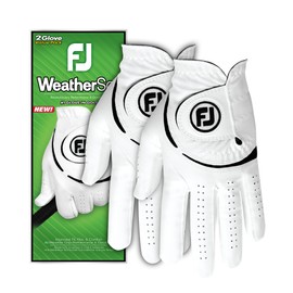 FootJoy WeatherSof Men's Golf Glove - White (Pack of 2)