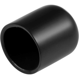 TA-VIGOR 25Pcs Rubber End Caps, 19mm ID Round Flexible Screw End Caps Thread Protectors, Black Vinyl Bolt Covers Rubber Covers for Screws, Tubes, Cables, Wires, etc