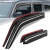 Auto Dynasty 4Pcs Carbon Fiber Pattern Window Visors Compatible with