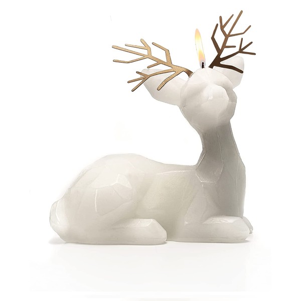 GUTE Deer Skeleton Candle 4" H & Burns for 1.5 Hours! - Gift for Deer Lovers - Unique Animal Candle, Reindeer Candle, Deer Candle, Deer Home Decor