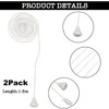 4Pcs Nylon Pull Cord Light Switch Bathroom Light Pull Cord,Replacement
