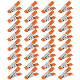 32-Piece 2 Inch Small Spring Clamps : Durable Mini Metal Clips with 2cm Jaw Opening, Spring Clips for Tarpaulin, Camping, Woodworking, Crafting & DIY Projects