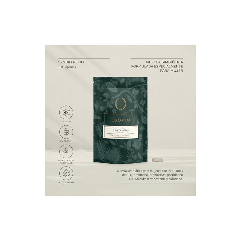 Synbio de OXOMIO (Refill 60 cápsulas) - Mezcla simbiótica para